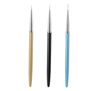 HONITANO 3 piezas Pinceles para Uñas Multifuncionales Herramientas DIY para Arte de Manicura Profesional Pinceles Acrílicos y Gel Pincel para Decorar Uñas Salón