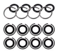 HONITANO 30 Juegos Anillos de Retención para Llave de Impacto 1/2 con Junta Tórica de Caucho y Anillos de Hierro Resistentes para Herramientas Neumáticas y Eléctricas, Accesorios