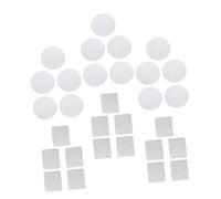 HONITANO 30 piezas Adhesivos Metálicos para Paletas de Sombras de Ojos Redondos y para Crear Paletas DIY Magnéticas Compatibles Vacías Estándar