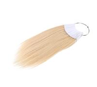 HONITANO 30 Piezas Muestras de Cabello Real para Entrenamiento de Peinados Anillo de Color con Duraderos y Reutilizables para Análisis y Práctica de Coloración