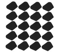 HONITANO 32 Piezas soportes de goma para púas protectores de púas de guitarra suministro de guitarra autoadhesivos portavasos caucho Negro