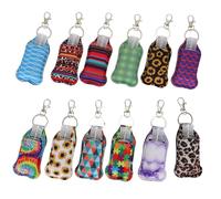 HONITANO 36 piezas Botellas de Viaje con Llavero Recipientes Recargables para Líquidos y Jabón Botellas Portátiles para Manos Conjunto Ligero y Práctico para Uso Viajes y Negocios