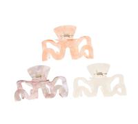 HONITANO 3piezas Horquilla Antideslizante De Pinzas Grandes Para Mujeres Herramientas De Peinado Para Hacer Ejercicio y Maquillaje Pinzas Cabello