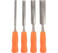 HONITANO 4 Piezas Cinceles Madera Acero Ergonómicos para Tallado Profesional y Principiantes Mango Madera Cómoda Herramientas Carpintería Artística