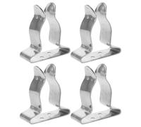 HONITANO 4 Piezas Clip de Resorte de Acero Inoxidable para Gancho de Barco Soporte Grande para Organización de Cañas de Pescar y Palas de Kayak para Almacenamiento y Fijación Marina