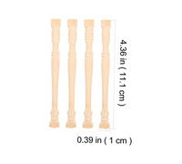 HONITANO 4 Piezas de Columnas Romanas para Decoración de Micro Materiales de Madera Duradera para Manualidades DIY