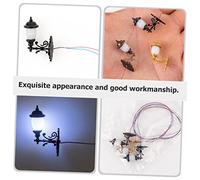 HONITANO 4 Piezas Luz Blanca Accesorios Decorativos para Casas de Muñecas y Materiales DIY para de Mesa de Arena