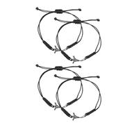 HONITANO 4 Piezas pulsrer de capa de hockeyp muñequera pulsrer entusiasta del hockey de fiesta de hockey pulseras del equipo pulsera del equipo Black