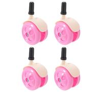 HONITANO 4 ruedas de repuesto silenciosas para andador - Ruedas de rodadura para andador de bebé - giratorias de plástico para cochecito, accesorios de movilidad para el hogar y viajes, color