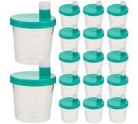 HONITANO 40 Unidades Medical Sample Cups With Leakproof Screw Caps Sterile Specimen Jars For Hospital Laboratory Testing And Clinical Sample Collection