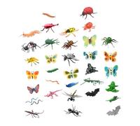 HONITANO 43piezas Juguete Educativo De Insectos Realistas para Niño Niña De Modelos De Bichos para Aprendizaje y Diversión para Decoración y Fiestas