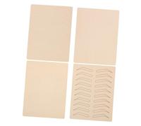 HONITANO 4hojas Herramientas De Práctica Para Tatuar De Piel Sintética Bordada Textura Similar Piel Humana Para Técnicas De Delineado y Sombreado