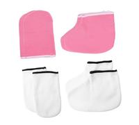 HONITANO 4pares Mascarilla Para Manos y Pies De Guantes De Baño De Parafina Protectores De Pies Para Baño De Cera Guantes De Spa De Manos Para Hidratar y Cuidar