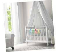 HONITANO 5 piezas Anillas para Cunas Asas de Tracción para Bebés Anillos Colgantes para Desarrollo y Apoyo al Aprendizaje de Parque Infantil y Cama Niña