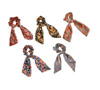 HONITANO 5 piezas Coleteros de Estilo Pañuelo Elásticos para Pelo Suaves y Resistentes Colores Aleatorios para Mujer y Niña Color Aleatorio Color Aleatorio