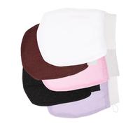 HONITANO 5 Piezas Guantes Exfoliantes de Baño Suaves de Fibra de Poliéster Manoplas de Ducha de Doble Cara con Superficie de Arena Fina para Exfoliación Profunda Masaje Corporal y