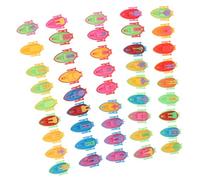 HONITANO 50 Piezas de Mini Barcos de Juguete de Plástico, Modelo Educativo de Barco Acuático, Resistente y Seguro, Adecuado para Juegos y Aprendizaje Infantil Color Color Aleatorio