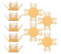 HONITANO 50 Unidades de Envoltorios para Chocolate en Papel Diseño de Rosas y Borde de Encaje para Bodas Cajas para Dulces en Forma de Corazón Decoración para Fiestas y Regalos