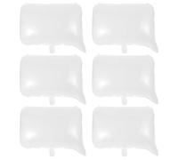 HONITANO 6 Globos Rectangulares Transparentes para Decoración de Fiestas, Bodas y Cumpleaños, Globos de Caja Superficie para Escribir, Kit de 6 Unidades para Decoraciones Personalizadas