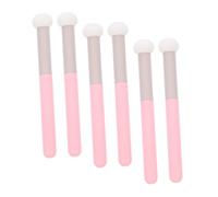 HONITANO 6 piezas Brochas Maquillaje con Esponjas Multifuncionales para Rostro y Corrector Cabeza de Suave y Fácil de Usar para Cobertura Uniforme y Difuminado Preciso
