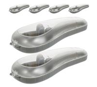HONITANO 6 Piezas Estuche Protector para Cuchillas de Afeitar Compacto y Portátil Caja Plástica para Viaje Organizador Ligero para Hombres Soporte Seguro para Afeitado y Herramientas de
