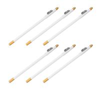 HONITANO 6 Piezas Lápices Multifuncionales para Ceja y Barba con Afilador Integrado Resistente al Agua Lápices de Madera para Perfilado Preciso de Cejas y Delineado para Uso Profesional y