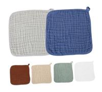 HONITANO 6 Piezas Paquete Toallitas Muselina Absorbentes para Bebés Paños de Algodón Suave Toallas Multiuso para Eructos Baberos y Sudor Bordes Reforzados para Recién Nacidos