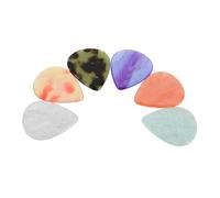 HONITANO 6 Piezas Resin Guitar Picks For Electric Acoustic Bass Guitars Thin Plectrums With Smooth Texture And Color Coded Design For Fast Precise Playing