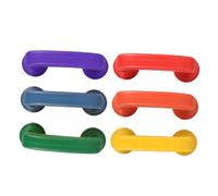 HONITANO 6 Piezas Unidades de Auriculares de Teléfono de Colores Brillantes Plástico Duradero para Simulación Herramienta Interactiva para del Aula para