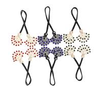 HONITANO 6 Piezas Vintage Peacock Hair Clips With Rhinestones Lazy Bun Maker Tool For Women Twist Hairstyle Shaper Lightweight Barrettes In