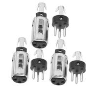 HONITANO 6piezas Adaptadores XLR Pines Macho y Hembra Conectores De Audio para Micrófono Mezclador y Amplificador Cambio De Género para Conexiones De Sonido