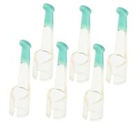 HONITANO 6piezas Cabezas De Repuesto Para Limpiadores De Oídos De Silicona Accesorios Transparentes Para Extracción De Cerumen Adultos y Suministros De Limpieza Suave