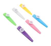 HONITANO 6piezas Kazoo Plástico Juguete Musical Instrumentos Musicales Preescolares para Fiestas de Cumpleaños y Actividades de Grupo Sopla Flauta de Cuerno Silbador para Pequeños