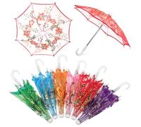 HONITANO 6Piezas Paraguas Decorativo de Encaje Sombrillas Pequeñas Multicolores para Bodas y Fotografía