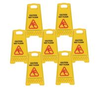 HONITANO 7 Piezas Miniature Warning Signs Realistic Wet Floor Caution Signs For Dollhouses Fairy Garden Decoration Educational Toy