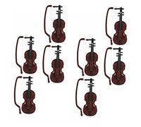 HONITANO 8 Juegos Mini Violines Decorativos de Abs Adornos de Instrumentos Musicales Miniatura para Decoración Creativa y de Fotografía