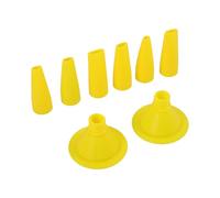 HONITANO 8 Piezas Boquillas Planas de Repuesto para Pistola de Calafateo Aplicador de Pegamento Precisión Sellado Compatibles con Estándar para Reparaciones y Construcción Profesional