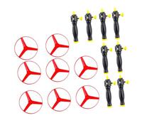 HONITANO 8 Piezas de Discos Voladores de Plástico, Juguetes Infantiles para Exteriores Cuerda de Tracción, Platillos Voladores Giratorios de Colores Aleatorios para Color Color Aleatorio