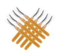 HONITANO 8piezas Cepillos Pestañas Silicona Suave Con Tapa Aplicadores Máscara Maquillaje Portátil Para Ojos