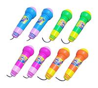 HONITANO 8piezas Micrófono Simulado para Niño Niña Juguete Educativo Eco para Fiestas y Karaoke Colores Aleatorios Juguete para La Timidez