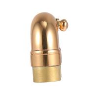 HONITANO Accesorio para Instrumento Musical Tubo de Sonido Curvado Cuello Doblado Latón Dorado para Portátil y Versátil