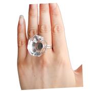 HONITANO Anillo De Vidrio Cristal Para Extensiones De Pestañas Soporte Adhesivo Portátil Profesional De