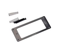 HONITANO Anillos de Montaje de Pastillas Humbucker Metálicos Negros, Marco Plano de 2 Mm de Grosor, Tamaño Mini 68,8x29 Mm, para Guitarra Eléctrica Base Resistente y Acabado Brillante,