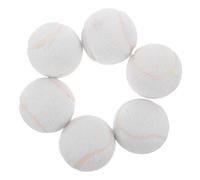 HONITANO Balones de Tenis de Entrenamiento Blancas 6 Piezas, Goma de Alta Rebote para Práctica de Tenis Juvenil, Ideales para Niñas Principiantes y Actividades Deportivas al Aire