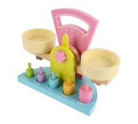 HONITANO Báscula de Madera para Contar, Juguete Didáctico Aritmético Educativo, Modelo de Balanza Estable y Duradero para Actividades de Aprendizaje Temprano