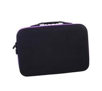 HONITANO Bolsa Almacenamiento Aceites Esenciales Compartimentos con Forro Morado Resistente Golpes y Cierre Portátil con para Viaje y Diario