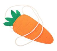 HONITANO Bolsa de Zanahoria Pequeña Correa, Monedero de Tela No Tejida, Bolso Portátil para Disfraces y Decoración de Pascua, Accesorio Ligero y Práctico para Fiesta Infantil