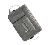 HONITANO Bolsa Pañales Multifuncional Para Cochecito, Mamá, Resistente Nailon Gris, Bolsa Organizadora Para Juguetes y Biberones, Uso Diario y Viaje, Sujeción Segura Manillar, Gran Capacidad