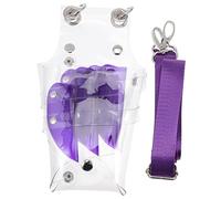 HONITANO Bolsa Profesional para Tijeras de Peluquería Organizador Multifuncional de Herramientas de Barbería con Diseño Transparente PVC y Correa para Salón y Diario