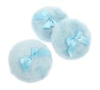 HONITANO Borlas de Maquillaje para Bebés y Niños Pequeños 3 Unidades Felpa Suave Lazo Reutilizables Aptas para Polvos Sueltos Corporales y Faciales Tamaño Pequeño Portátiles Diario Viaje